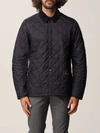 Barbour Heritage Liddesdale Diamond Quilted Jacket In Navy