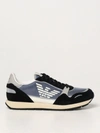 Emporio Armani Oversized Eagle Oversized Eagle Sneakers In Blue 2