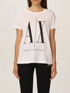 ARMANI EXCHANGE COTTON JERSEY TSHIRT WITH BIG LOGO,C33322001