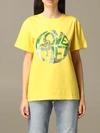 Alberta Ferretti Sequinned Print T-shirt In Yellow