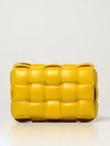 Bottega Veneta Padded Cassette  Bag In Woven Nappa In Yellow