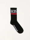 Gcds Black Stretch-cotton Blend Socks In Black