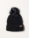 Barbour Saltburn Green Acrylic Beanie In Navy