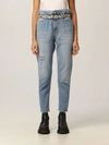 Liu •jo Jeans In Washed Denim With Belt