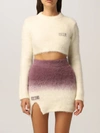Gcds Jumper  Women In Yellow Cream