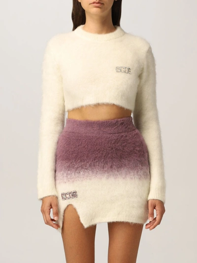Gcds Jumper  Women In Yellow Cream
