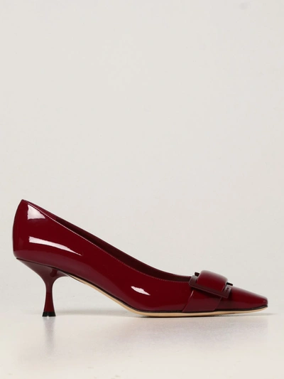 Sergio Rossi Court Shoes  Women In Burgundy