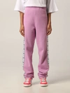 Chiara Ferragni Lilac Cotton Logomania Pants In Lilac