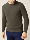 LUCA FALONI HUNTING GREEN CHUNKY KNIT CASHMERE CREW NECK