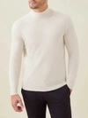 LUCA FALONI IVORY PURE CASHMERE ROLL NECK