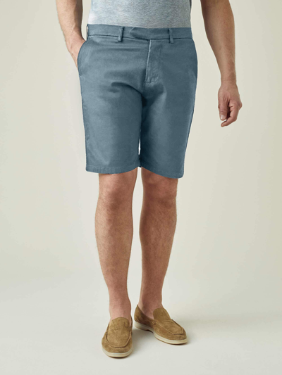 Luca Faloni Light Blue Cotton Shorts
