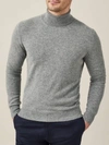 Luca Faloni Dolomiti Grey Pure Cashmere Roll Neck In Grey