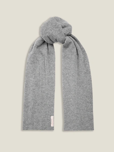 Luca Faloni Dolomiti Grey Pure Cashmere Scarf