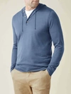 LUCA FALONI AZURE FINE SILK-CASHMERE HOODIE