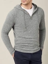 Luca Faloni Dolomiti Grey Pure Cashmere Hoodie In Grey
