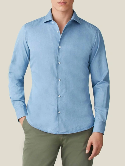 Luca Faloni Light Blue Denim Shirt