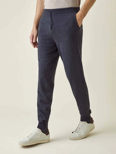 Luca Faloni Charcoal Grey Pure Cashmere Joggers In Dark Grey