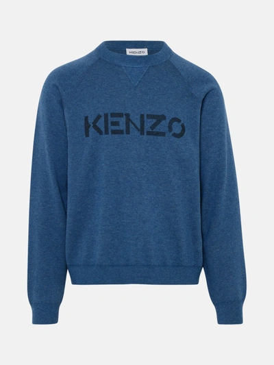 Kenzo Blue Wool Sweater