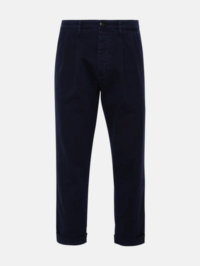 Haikure Dark Blue Cotton Flat Gapulsar Signs Of Time Pants