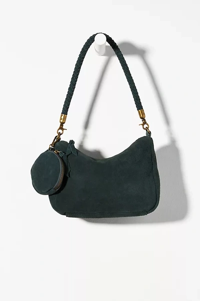 Remi/reid Duena Suede Crossbody Bag In Blue