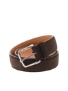 Tod's Cintura In Camoscio New Basic 3.5 Blu Xcmcp610100aetu801 In Brown