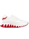 Christian Louboutin Loubishark Calfskin Sneakers In White