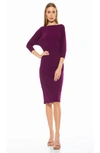 Alexia Admor Paris Dolman Sleeve Sheath Dress In Plumtastic