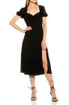 Alexia Admor Gracie Sweetheart Slit Dress In Black