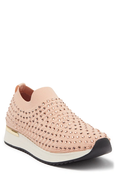 Reaction Kenneth Cole Cameron Embellished Jewel Platform Sneaker In Quartz