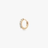 Studs Max Pavé Opal Huggie In Gold/opal