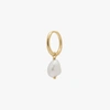 Studs Baroque Pearl Huggie In Gold