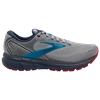 Brooks Men's Ghost 14 Running Shoes - Medium In Dark Grey/blue/red In Gray/blue/red