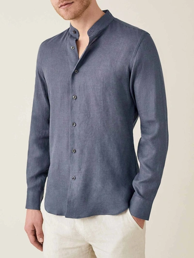 Luca Faloni Payne's Grey Versilia Linen Shirt