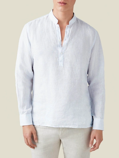 Luca Faloni Thin Striped Forte Linen Shirt