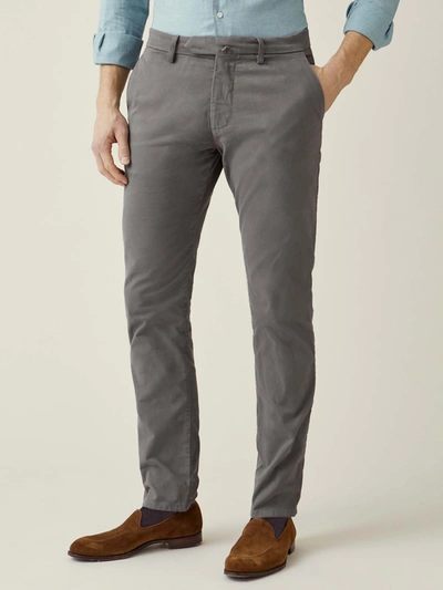 Luca Faloni Elephant Grey Cortina Cotton Chinos