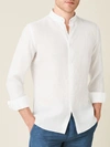 Luca Faloni White Versilia Linen Shirt In White