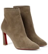 CHRISTIAN LOUBOUTIN SO ELEONOR SUEDE ANKLE BOOTS,P00605078