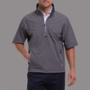 Zero Restriction Power Torque 1/4 Zip Short Sleeve In Shadow/blue Indigo