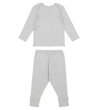 Bonpoint Babies' Pebio Sweatshirt And Pants Set In Grey