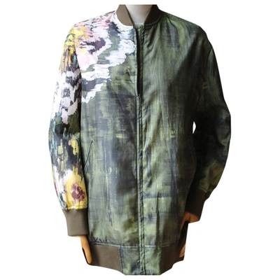 Pre-owned Valentino Silk Jacket In Green