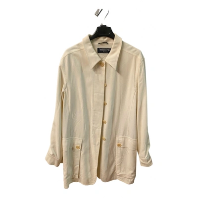Pre-owned Max Mara Jacket In White