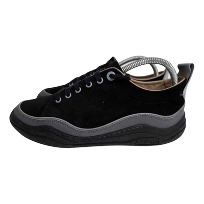 Pre-owned Lanvin Low Trainers In Black
