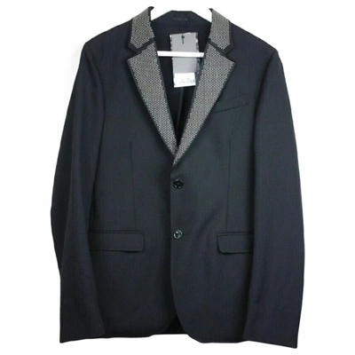 Pre-owned Alexander Mcqueen Wool Jacket In Black