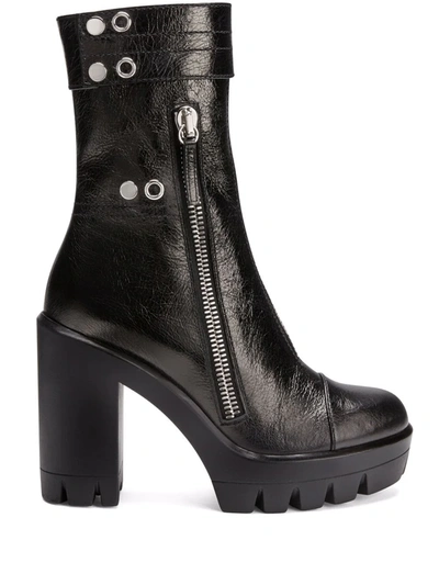 Giuseppe Zanotti Kassy Block-heel Boots In Schwarz