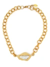 LIYA PEARL-DETAIL CHAIN NECKLACE
