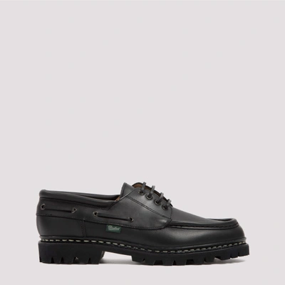 Paraboot Leather Chimey Shoes In Color: Noir Ink