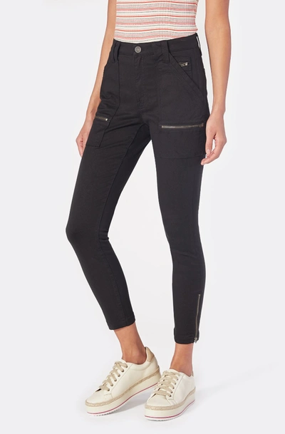 Joie High Rise Park Skinny G Caviar In Caviar In Black