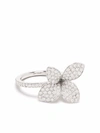 Pasquale Bruni 18kt White Gold Petit Garden Diamond Ring In Silber