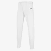 Nike Vapor Big Kids' (boys') Elastic Baseball Pants In Team White,team Black