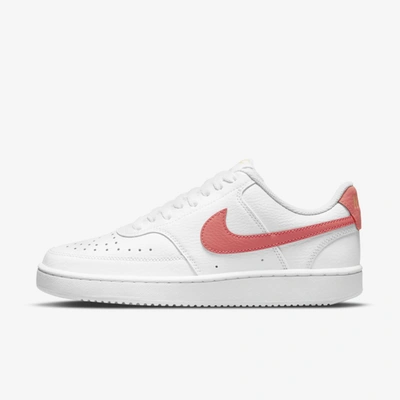 Nike Court Vision Low Women's Shoes In White,saturn Gold,magic Ember